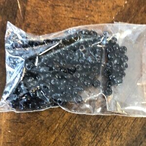 Black Beads in Clear Bag Black beads brand new